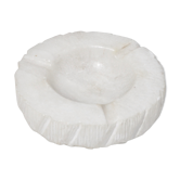 Marble effect stone ashtray