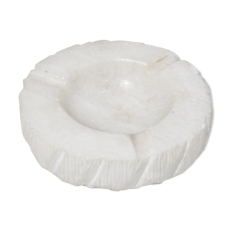 Marble effect stone ashtray