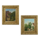 Pair of “Country Scenes” Paintings, signed A. Minne – Late 19th century