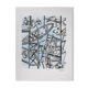 Fernand leger : les constructeurs (bleu), lithographie signée