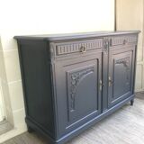 bahut buffet art deco chene solid gray vintage