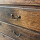 Antique Georgian Oak Chest of Drawers Swan Neck Handles circa 1760-1800
