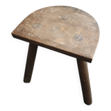 Vintage wooden tripod stool