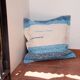 Housse de coussin artisanale en coton recyclé tissé main
