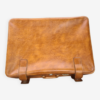 Old leatherette suitcase