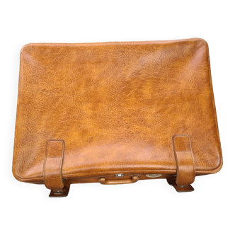Old leatherette suitcase