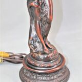 Brown patina table lamp