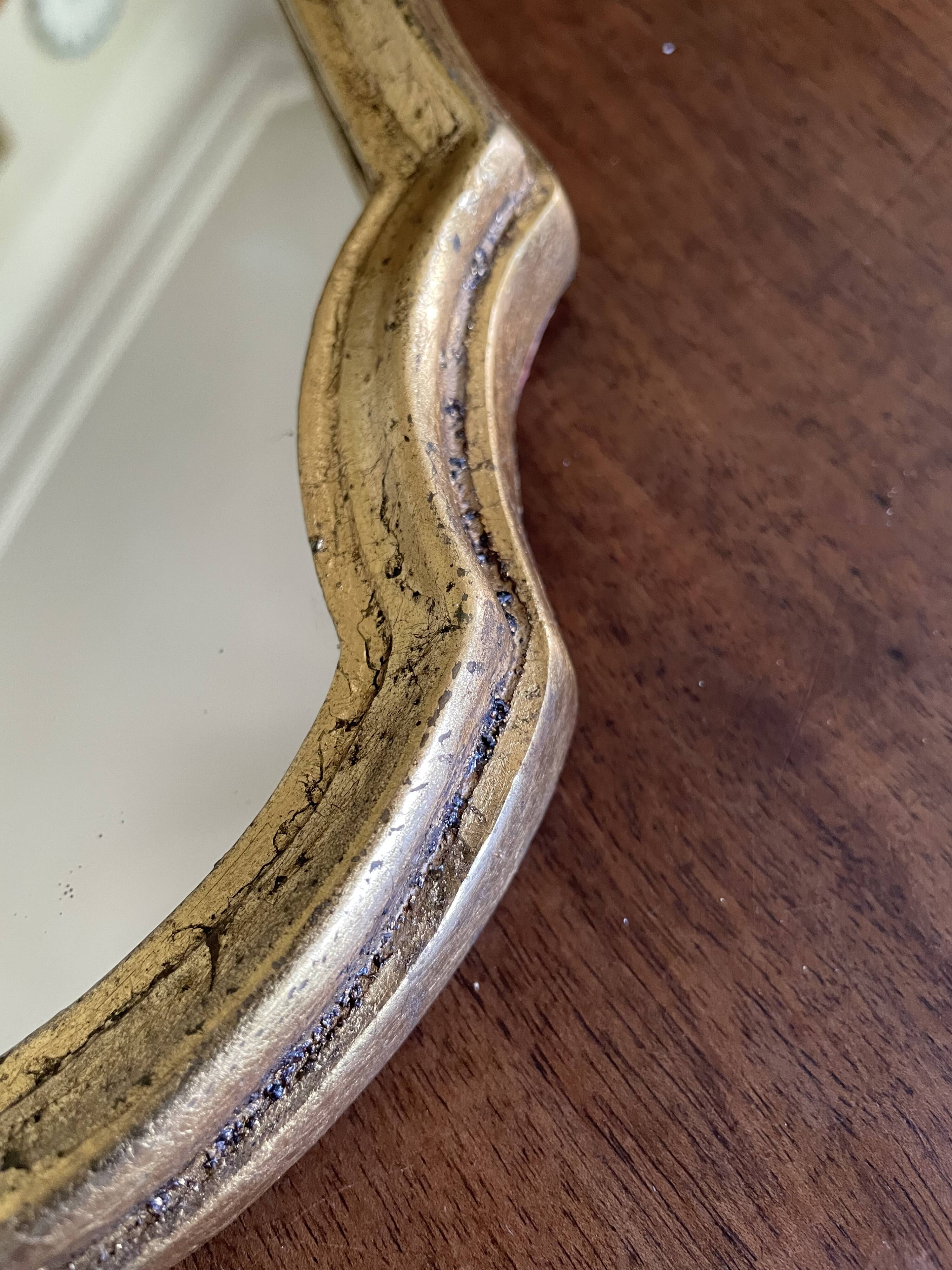 Gilded mirror of style Louis XV sober 32 X 22