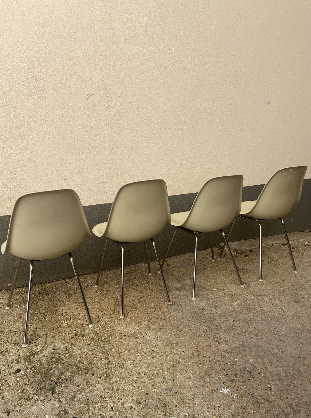4 DSX chairs by Ray & Charles Eames for Herman Miller 1970