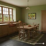 Oil painting by Alexander Michael – Begonias and geraniums, 1980