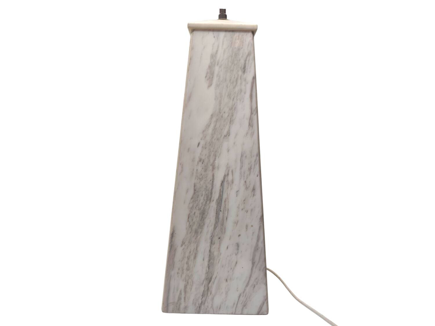 Mid-20th Century Marble Table Lamp – Elegant Tapered Design