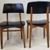 Suite of 4 vintage chairs 1960
