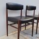 Pair of vintage teak Scandinavian chairs 1950