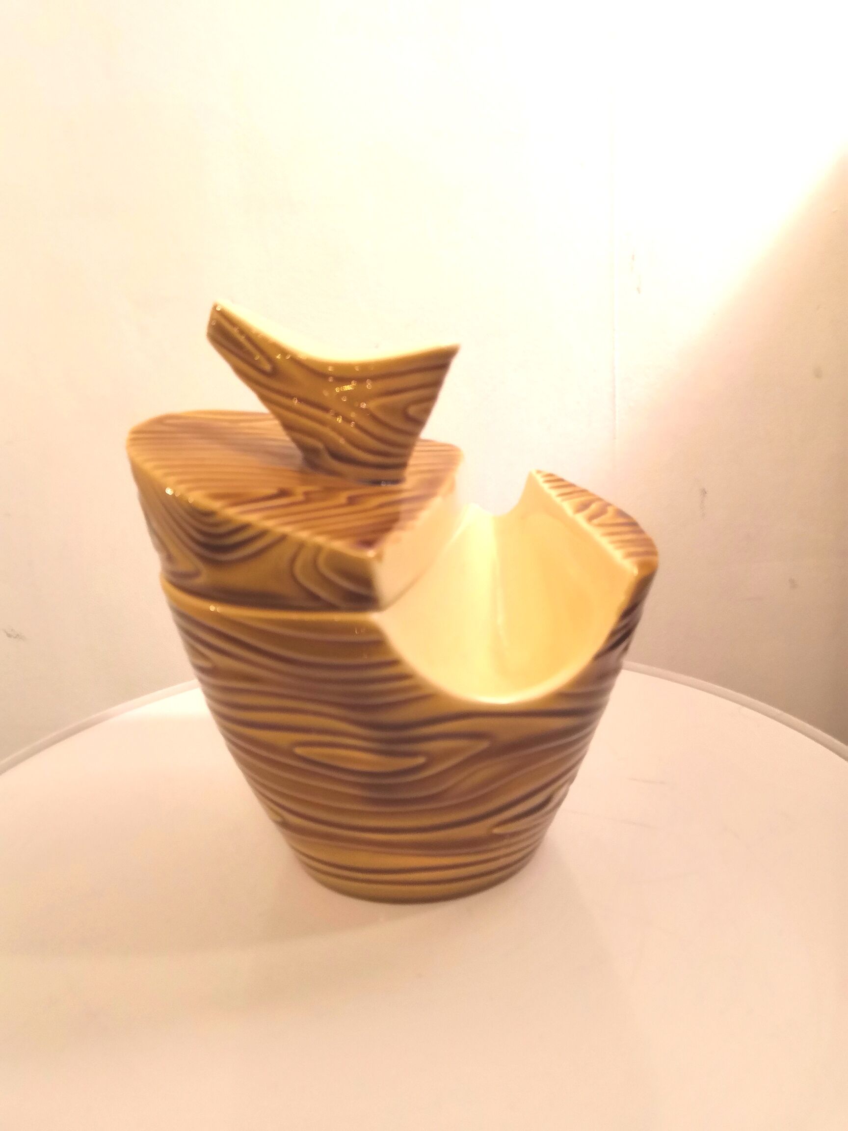 Pofrte pipe et tabatière en céramique design Nicotea années 60