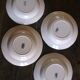 5 assiettes creuses rose Digoin Sarreguemines