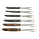 6 table knives – Silver plated – Frionnet François et Cie