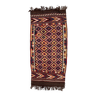 Vintage Afghan Tribal Kilim Wool Rug 390x185 cm Red, Orange, Brown, Black Large