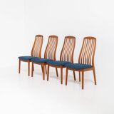 Ensemble de 4 chaises de salle à manger par Kai Kristiansen pour Schou Andersen