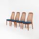 Set de 4 chaises de salle à manger par Kai Kristiansen pour Schou Andersen.