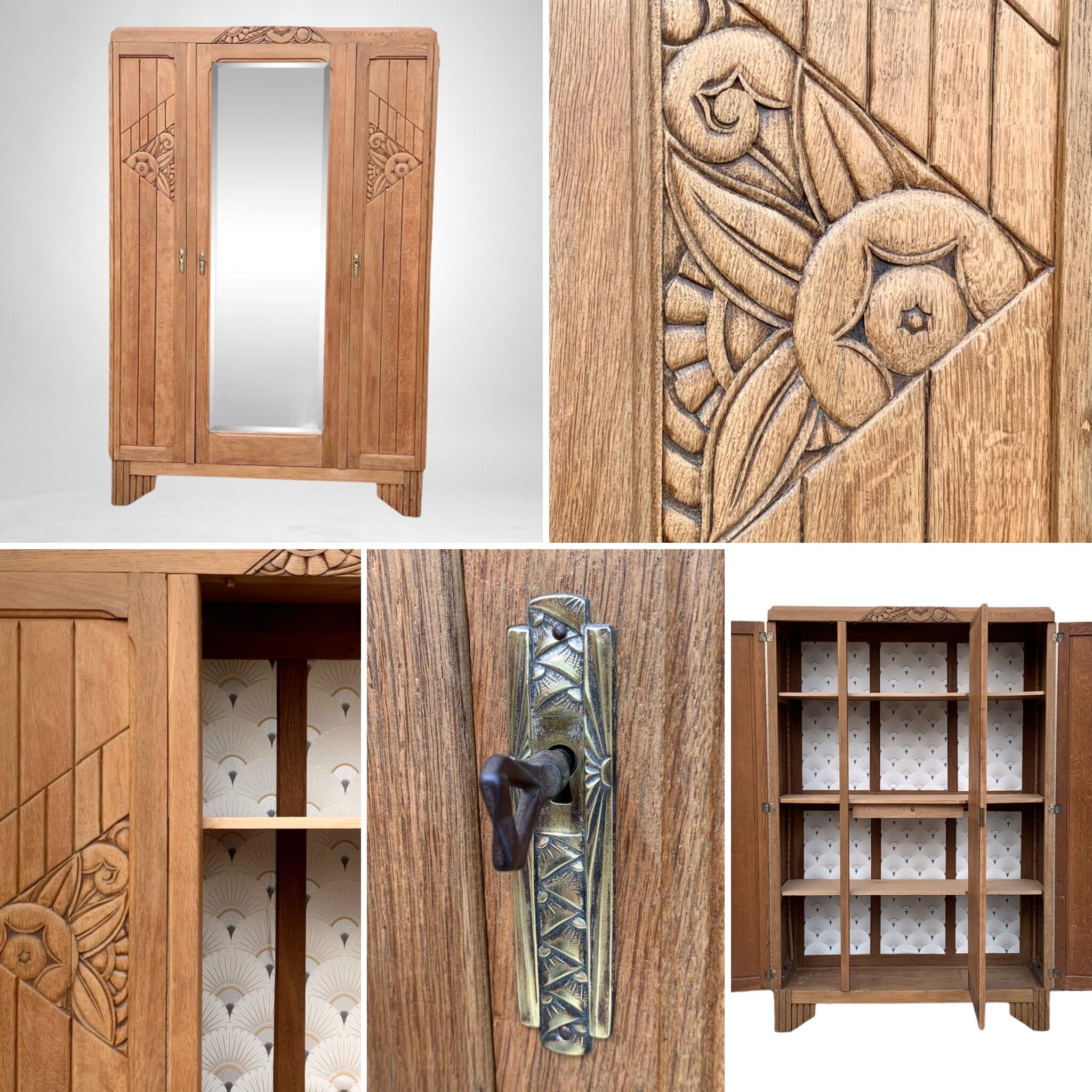 Parisian cabinet wood raw 1930
