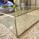 Table basse ampm verre laiton