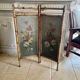 Old bamboo screen and painted sheet metal 82x60
