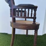 Napoleon III office chair in solid wood