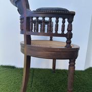 Napoleon III office chair in solid wood