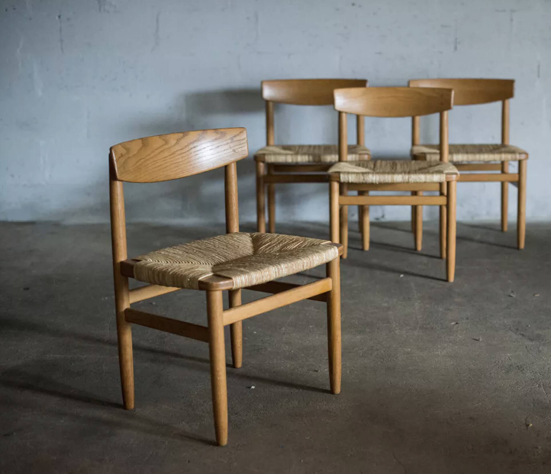 Set of 4 Borge Mogensen chairs
