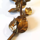 Duo of floral wall lamps