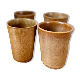 Set of 4 digoin sandstone glasses