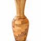 Decorative segmented wooden vase