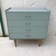 Commode 4 tiroirs vert amande