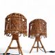 Mid-Century French Riviera Bamboo and Rattan Table Lamps, 1960s
