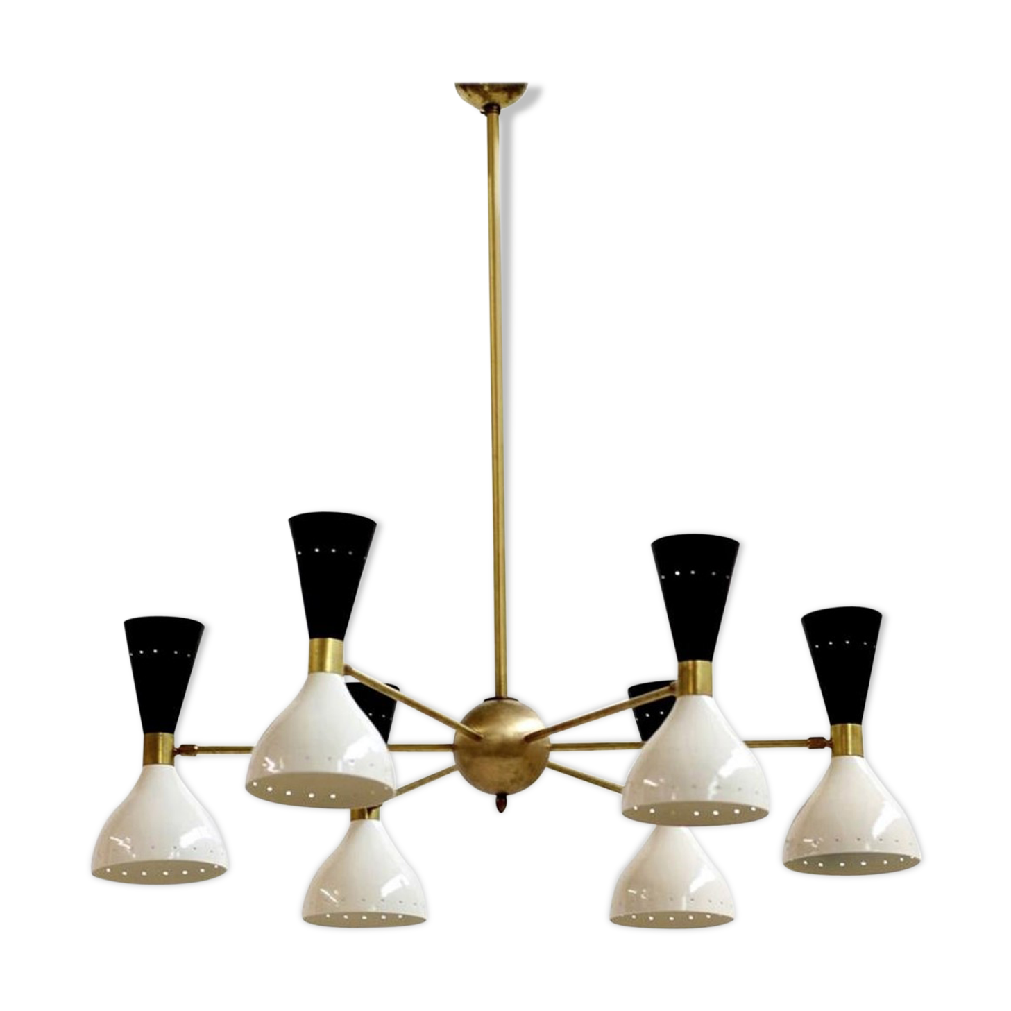 Italian brass chandelier