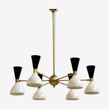 Italian brass chandelier