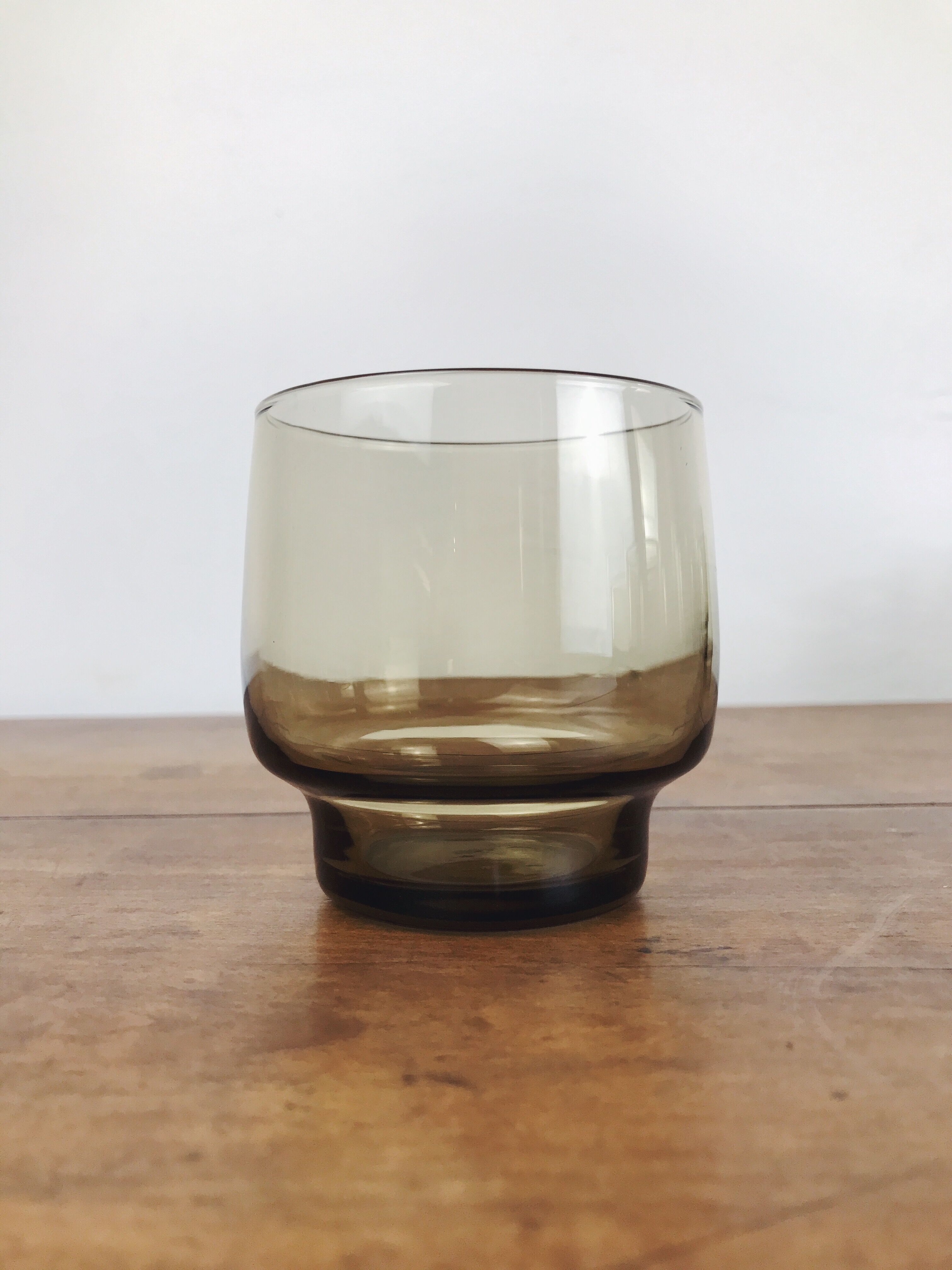 Lot de 8 verres à eau en verre fumé