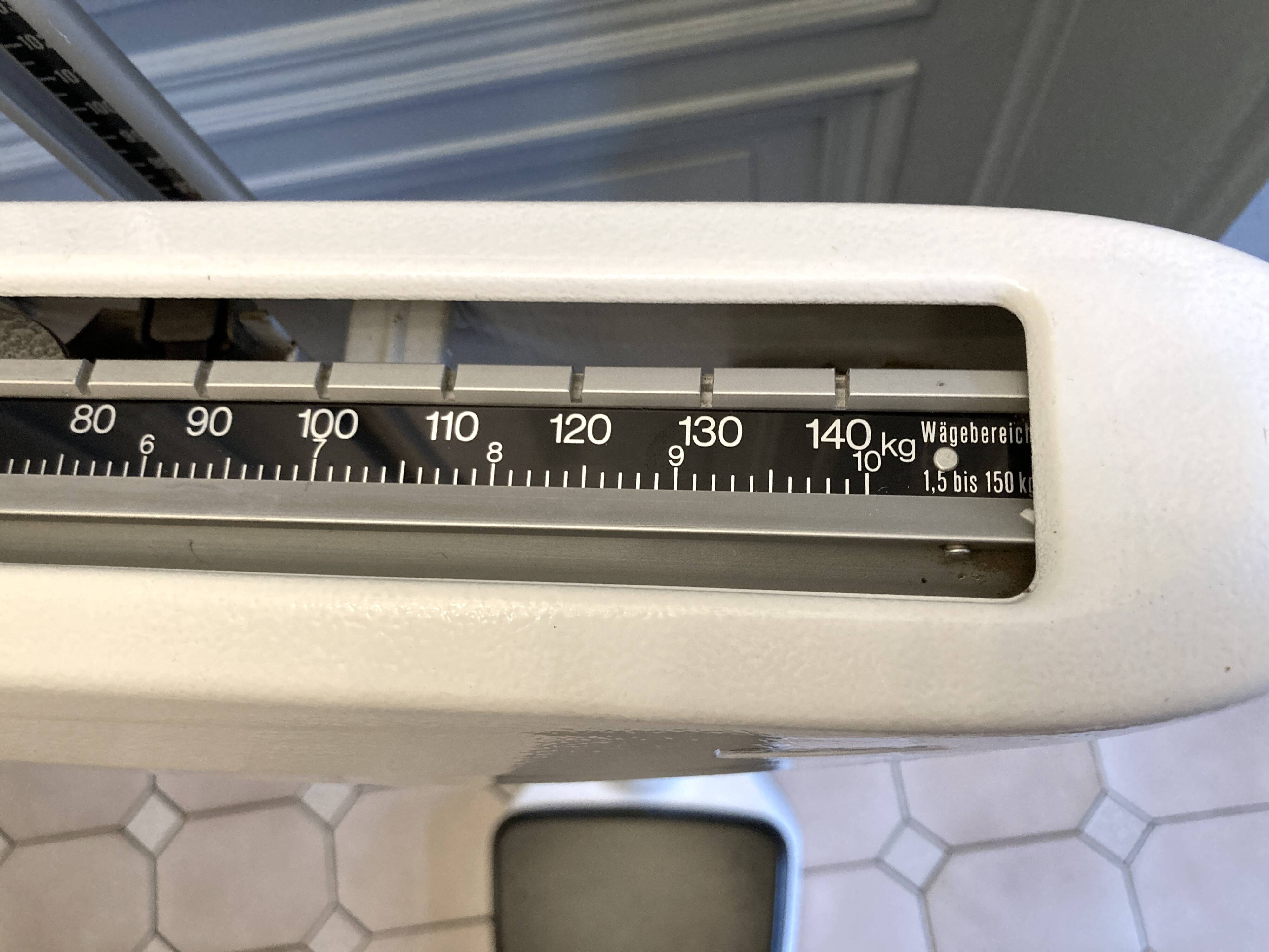Personal scale and medicine measuring rod