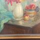 LARGE PAINTING OIL ON CANVAS BOUQUET OF FLOWERS SIGN/PAUL. DANGMANN (1899-1974)
