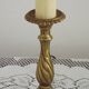 French Vintage Brass Table Lamp With Cream Fringed Shade 5567