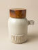 Vintage olive pot in glazed stoneware Arts-Céram Grand Feu 1950-1960
