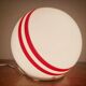 Very Rare Midcentury Table Ball Glass Lamp, 1970s