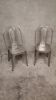Pair of industrial metal chairs