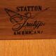 Antique bedside tables Statton Trutype Americana 20th century