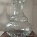 Grand vase en verre moulé 40cm