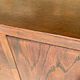 Large vintage chest of drawers with four drawers and one door in oak, circa 1960s