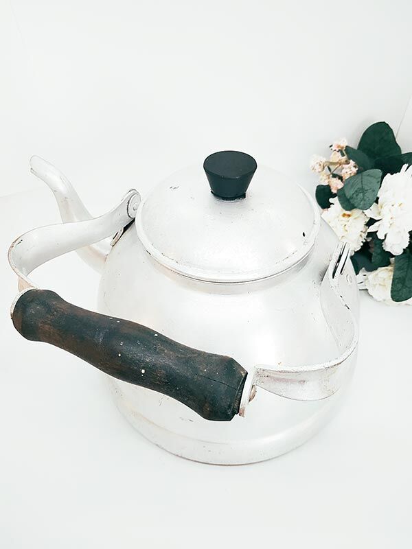 Vintage aluminium kettle