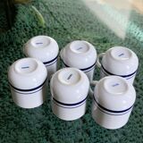 6 cups 'Total' vintage retro