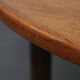 Table basse ronde en teck moderne scandinave, Danemark, années 1960