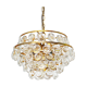 Stunning Crystal Glass and brass Chandelier by Palwa